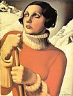 Tamara De Lempicka Famous Paintings - Saint Moritz